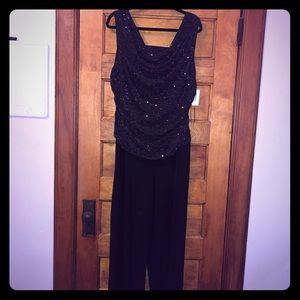 Black sequined jumpsuit - never worn